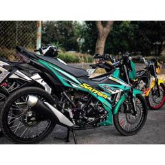 tem rời Satria full xanh lục bảo mới