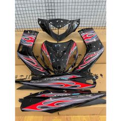 Tem Rời Ex Nhỏ 2010 Dán Xe Đen - Tem Lửa  - Decal In Chất Lượng