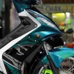 Tem Rời Xe Ex Nhỏ 2006 - 2010 Đen Phối Xanh Ngọc
