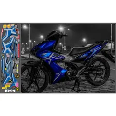 TEM RS150 WINNER X MÀU XANH CANDY, XANH GP - Decal Cao Cấp Nhất