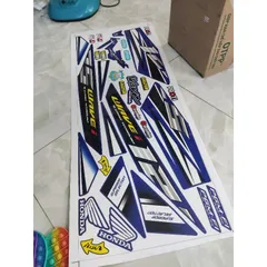 Tem Rời Wave Nhỏ 2004 Chế Wave 125i Xanh Dương  - Decal In Chất Lượng