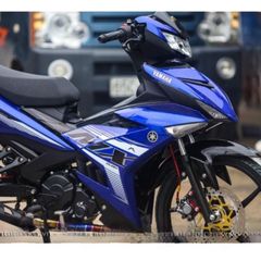 Exciter 150 MX xanh trắng mẫu mới