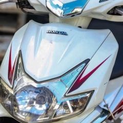[Siêu Sale] Tem rời AirBlade 2009 125 mẫu đỏ đen dán xe trắng - tem không bay màu Cao Cấp