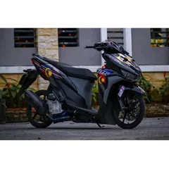 Tem Rời Honda Vario 125/150 Phong Cách Malay Dán Xe Đen  - Decal In Chất Lượng