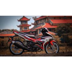 Tem rời Y15ZR cho Exciter 150 trắng đỏ đen cao cấp Quyen Decal