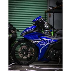 tem rời exciter 155 xanh đen mx trắng đen mẫu thịnh hành 2023 - Decal Cao Cấp Nhất