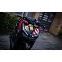 Tem Rời Honda Vario 125/150 Phong Cách Malay Dán Xe Đen  - Decal In Chất Lượng