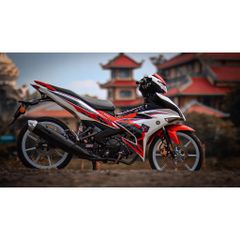Tem rời Y15ZR cho Exciter 150 trắng đỏ đen cao cấp Quyen Decal