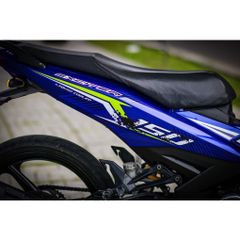 Tem Rời Dán Xe Exciter 150 Mẫu EX Xanh Trắng Cực Đẹp, Hàng 3 Lớp Chất Lượng Cao Quyen Decal