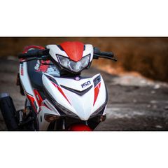 Tem rời Y15ZR cho Exciter 150 trắng đỏ đen cao cấp Quyen Decal