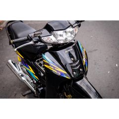 [FreeShip] [Ảnh thật] Tem rời Wave 110 - Mẫu vàng, tím, xanh - Chuẩn From cực đẹp Quyen Decal