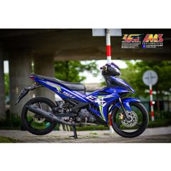 Tem Rời Dán Xe Exciter 150 Mẫu EX Xanh Trắng Cực Đẹp, Hàng 3 Lớp Chất Lượng Cao Quyen Decal