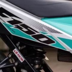 Tem rời satria Zin full trắng xanh lục bảo