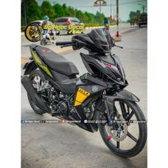 TEM DÁN XE WINNER V1 MÀU ĐEN VÀNG - Decal Cao Cấp Nhất