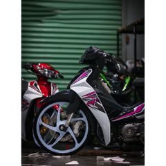 Tem rời Sirius RC hoạ tiết trắng đen hồng, in sắc nét, 3 lớp không phai màu CM00049 1 2