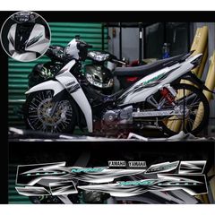 tem rời Sirius mẫu Zin chữ nhiều màu xe trắng