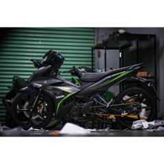 tem rời exciter 150 mx xám xanh nhám đẹp 2024 , tem 3 lớp bền màu - Decal Cao Cấp Nhất