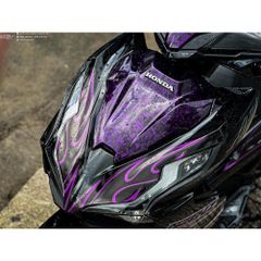 [FreeShip] [Ảnh thật] Tem rời Air Blade 2022 - Mẫu tem lửa tím đen nổi bật - Chuẩn From cực đẹp Quyen Decal