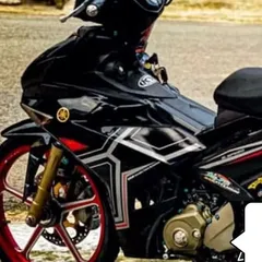 Tem Ex 150 Y15ZR Đen Xám Chỉ Đỏ