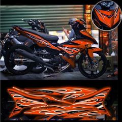 tem rời ex 150 lửa mới phối đủ màu xe
