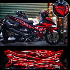 tem rời ex 150 lửa mới phối đủ màu xe