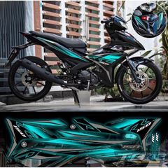 tem rời Exciter 150 Rc xe đen phối đủ màu