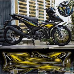 tem rời Exciter 150 Rc xe đen phối đủ màu