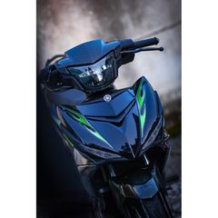 tem rời exciter 150 lửa xanh lá xe full đen