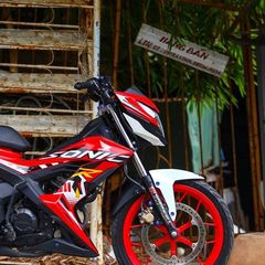 Tem Rời Dán Xe Sonic Mẫu Zin Trắng Đỏ Cực Chất, Hàng 3 Lớp Chất Lượng Cao Quyen Decal