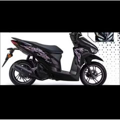 Tem rời Vario Dán Xe Đen Tím