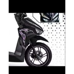 Tem rời Vario Dán Xe Đen Tím
