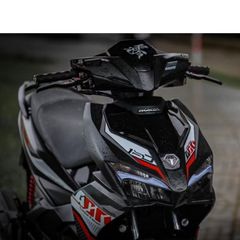 [Giá hủy diệt] TEM RỜI mẫu ADn đỏ bạc cho AirBlade 125 đen - tem cao cấp không bay màu Quyen Decal