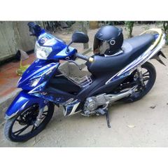 Tem Rời Suzuki Axelo 125 Trắng Xanh Gp - Tem Chuẩn Hình - Tặng Logo  - Decal In Chất Lượng