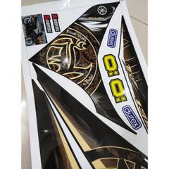 Tem Rời Chế Ex 135 Lc Maylay Vàng Đồng Dán Xe Đen  - Decal In Chất Lượng