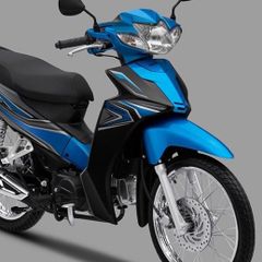 Tem Rời Honda Wave Blade 110 Dán Xe Xanh Đen  - Decal In Chất Lượng