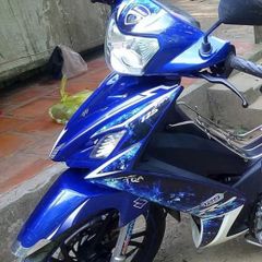 Tem Rời Suzuki Axelo 125 Trắng Xanh Gp - Tem Chuẩn Hình - Tặng Logo  - Decal In Chất Lượng