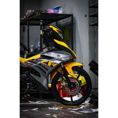 Tem rời Exciter 150 mẫu Y15ZR phối vàng xám đen, in sắc nét, 3 lớp không phai màu CM00019 1 2