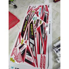 Tem Rời Wave Nhỏ 2004 Chế Wave 125 Dán Xe Đỏ  - Decal In Chất Lượng