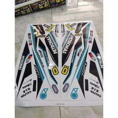 Tem Rời Dán Xe Winner V1 Mẫu Petronas Xanh Trắng Cực Hot, Hàng 3 Lớp Chất Lượng Cao Quyen Decal
