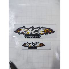 Tem Logo Chữ Race mẫu Lửa dán xe điện,xe máy,ô tô,dán mọi nơi