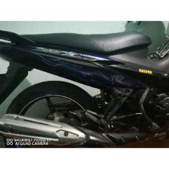Tem Rời EX 135 Tia Sét Dán Xe Đen  - Decal In Chất Lượng