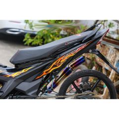 Tem rời Sonic 150 lửa đen cam, in sắc nét, 3 lớp không phai màu CM00112 1 2