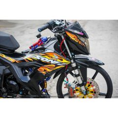 Tem rời Sonic 150 lửa đen cam, in sắc nét, 3 lớp không phai màu CM00112 1 2