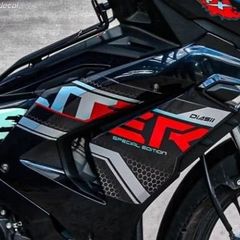 TEM DÁN MẪU ER XE WINNER X V3 MÀU ĐEN ĐỎ - Decal Cao Cấp Nhất
