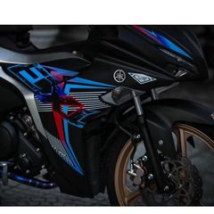 [Siêu Sale] [Ảnh thật] TEM RỜI mẫu chữ EX màu titan nổi bật cho Exciter 155 đen - không bay màu Quyen Decal