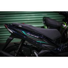 tem rời ab 2016 - 2019 đen chỉ xanh xám đen đơn giản , tem 3 lớp - Decal Cao Cấp Nhất