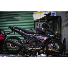 Tem rời Exciter 150 bản Y15ZR 2022 phối tím xám đen, in sắc nét, 3 lớp không phai màu CM00020 1 2