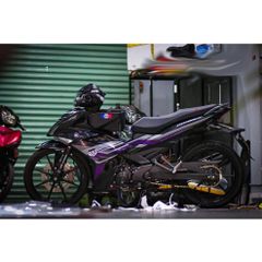 Tem rời Exciter 150 bản Y15ZR 2022 phối tím xám đen, in sắc nét, 3 lớp không phai màu CM00020 1 2