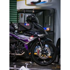 Tem rời Exciter 150 bản Y15ZR 2022 phối tím xám đen, in sắc nét, 3 lớp không phai màu CM00020 1 2