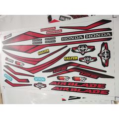 Tem Rời Air Blade 2016-2019 Dán Xe Đen  - Decal In Chất Lượng